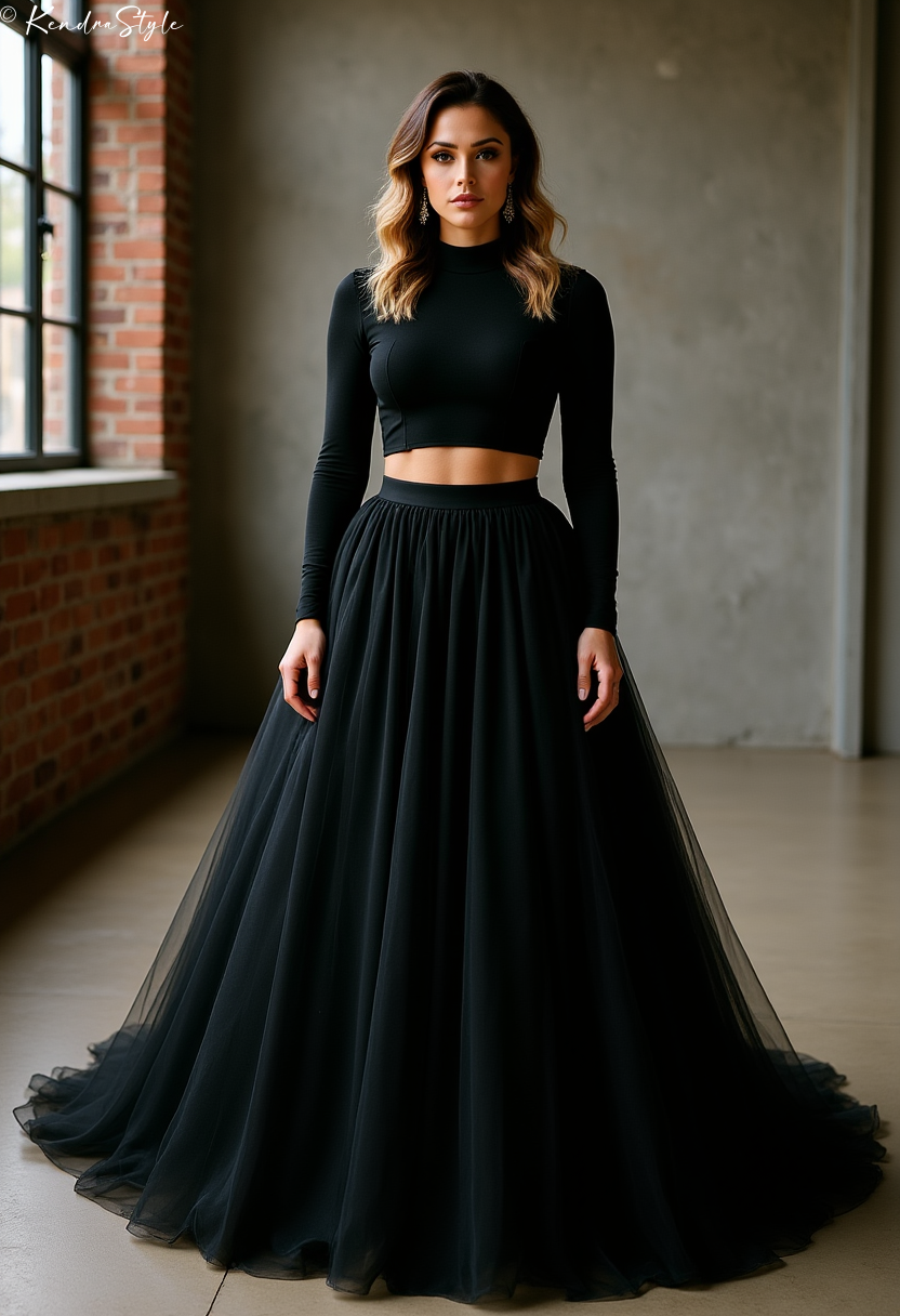 Black Two-Piece Loft Wedding