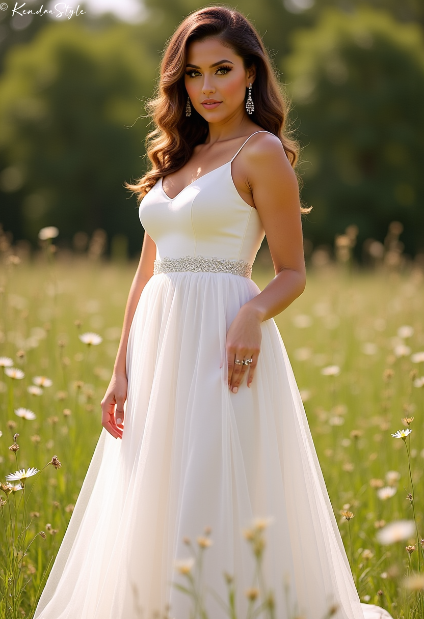Tulle Empire Meadow Wedding Dress