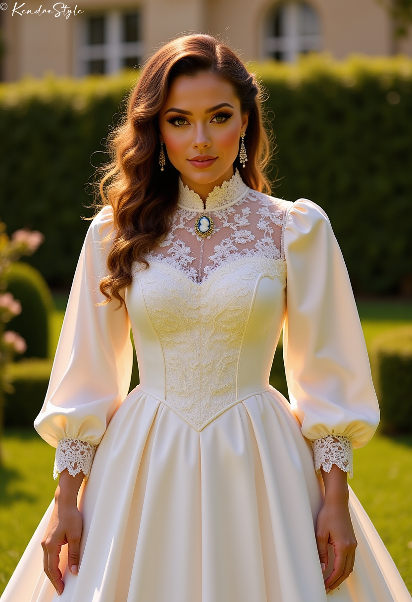 Belle Ăpoque Chateau Vintage Wedding Dress