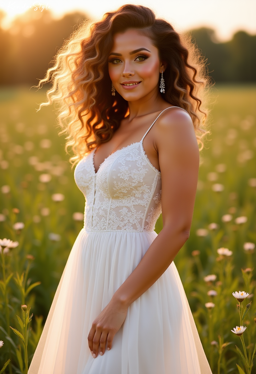 Organza Meadow Vintage Wedding Dress