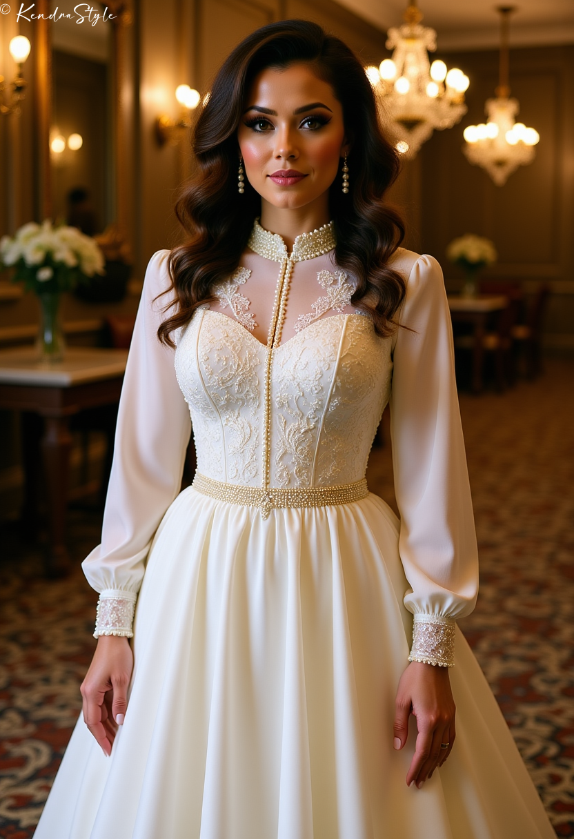 Pearl Estate Vintage Wedding Dress
