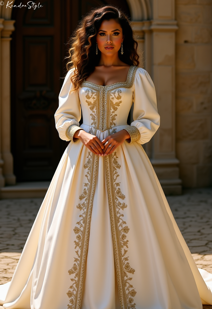 Renaissance Castle Vintage Wedding Dress
