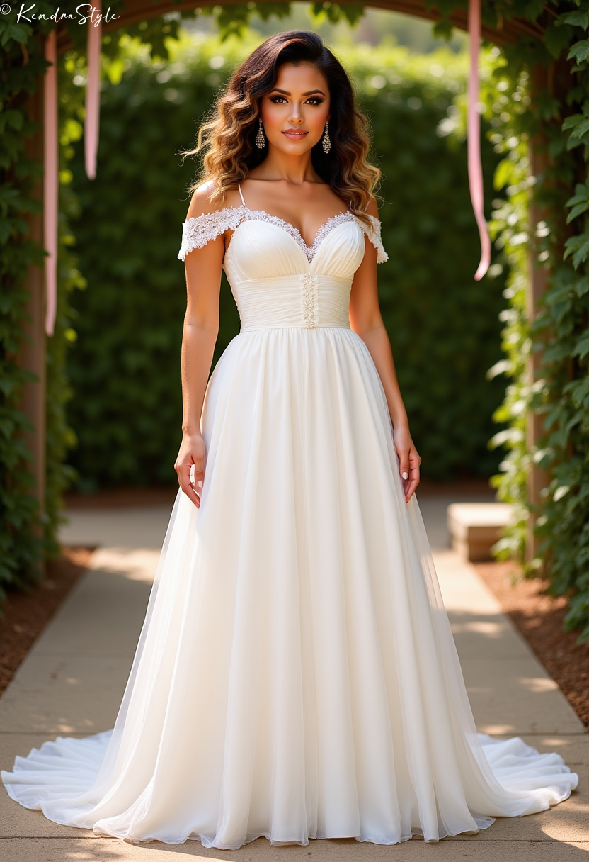 Ribbon Arbor Vintage Wedding Dress