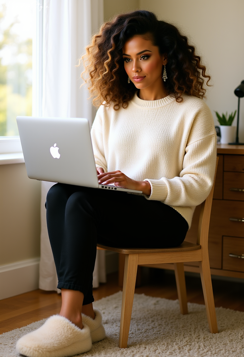 Cozy Casual Monday WFH Outfit