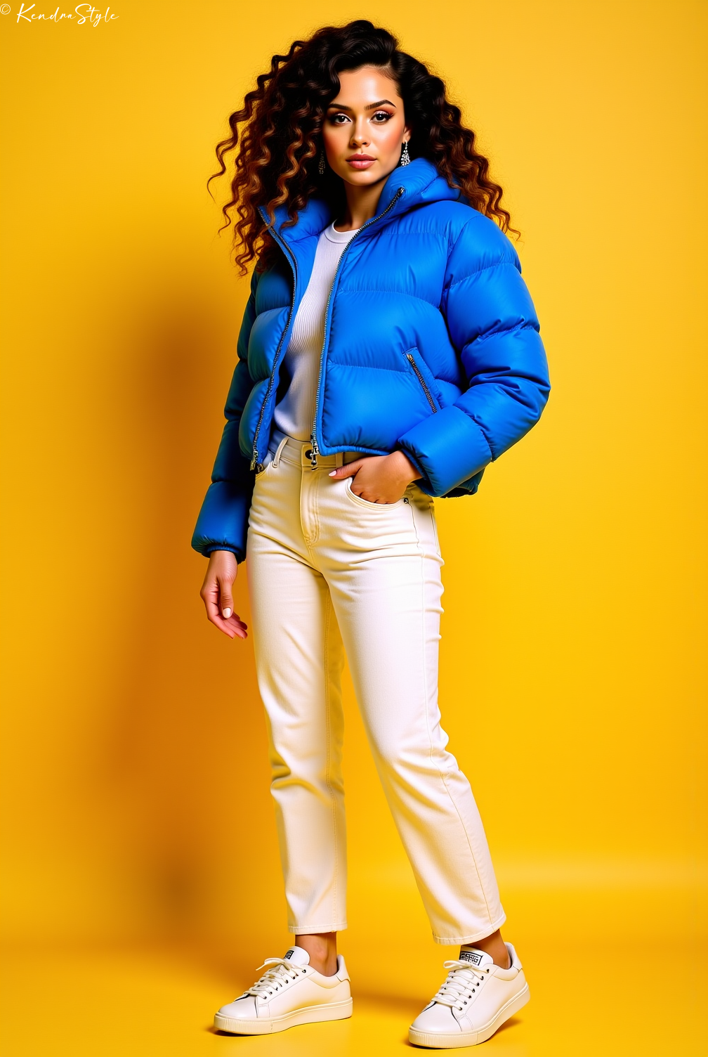 Electric Blue Winter Jacket