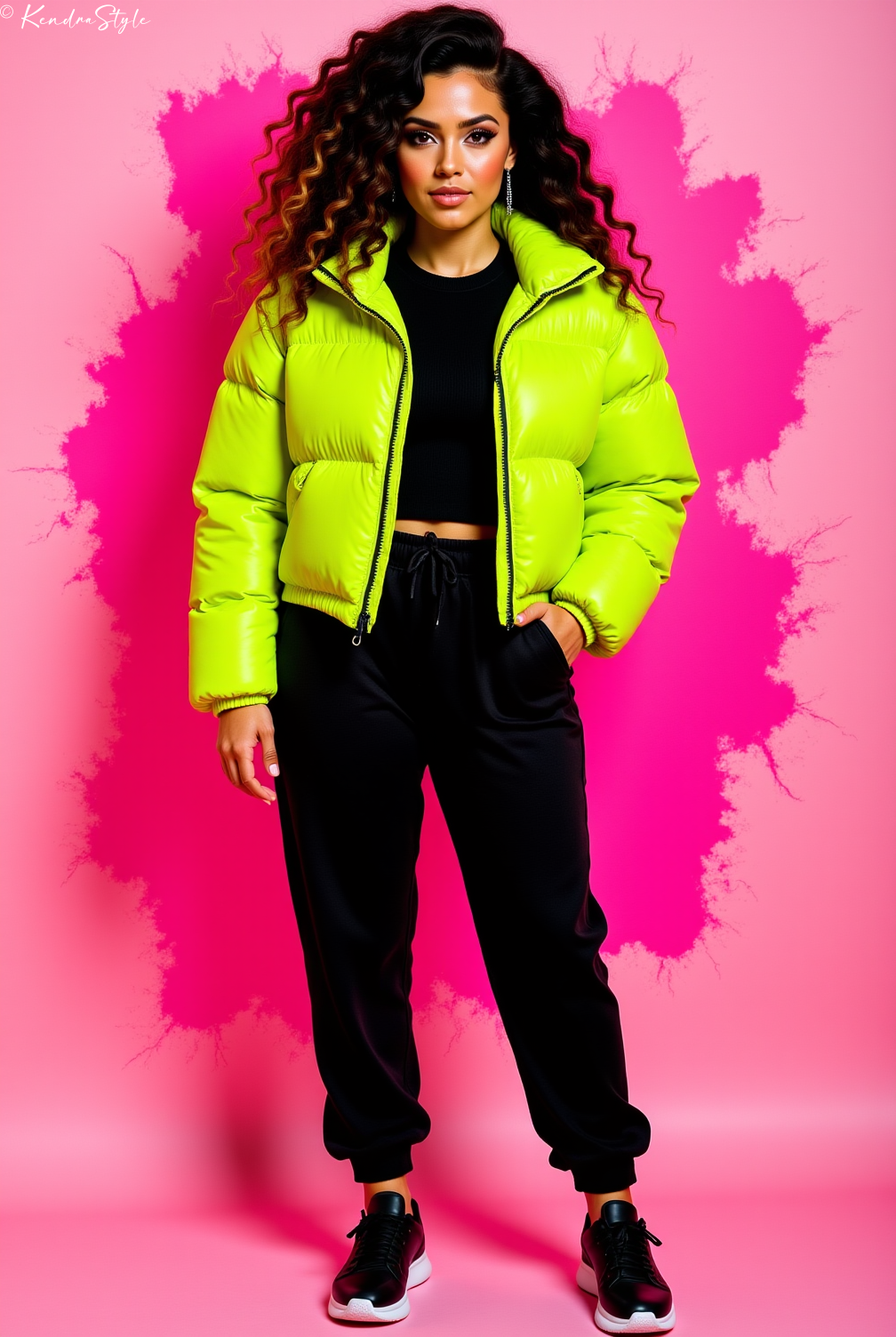 Neon Green Winter Jacket