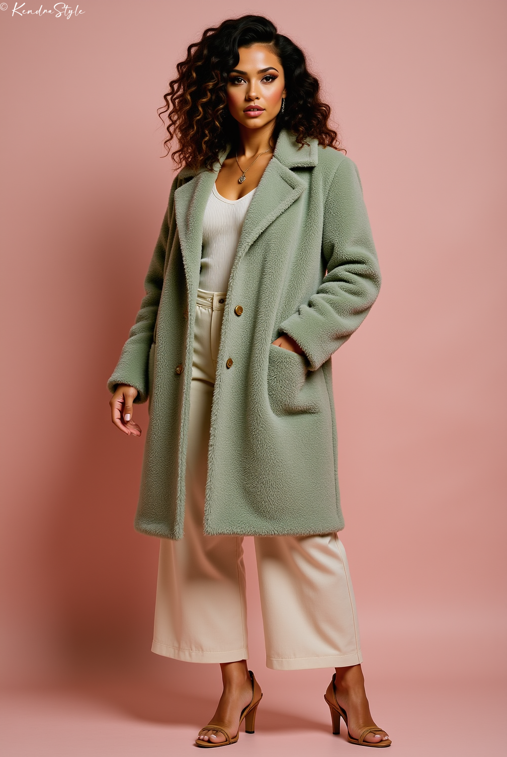 Sage Teddy Winter Jacket